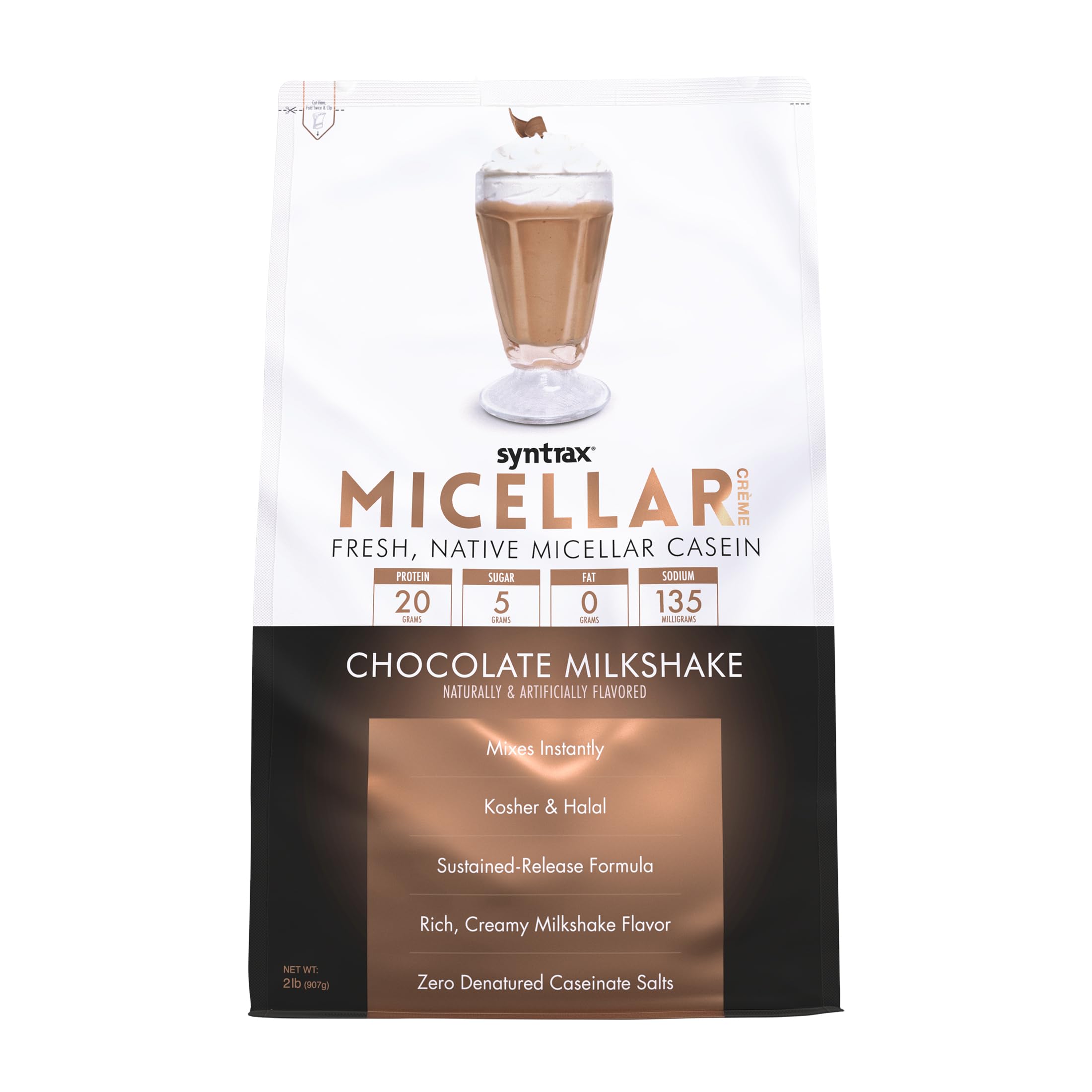 Micellar Crème Casein Syntrax Chocolate Milkshake 907 g