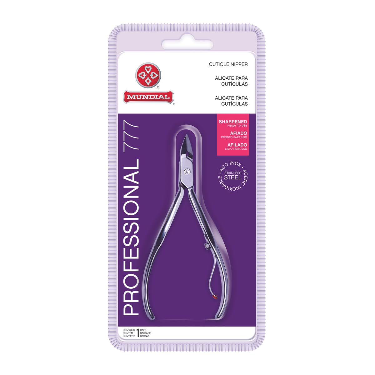 Alicate Cutícula Pro-Inox, Mundial S/A, Prateado