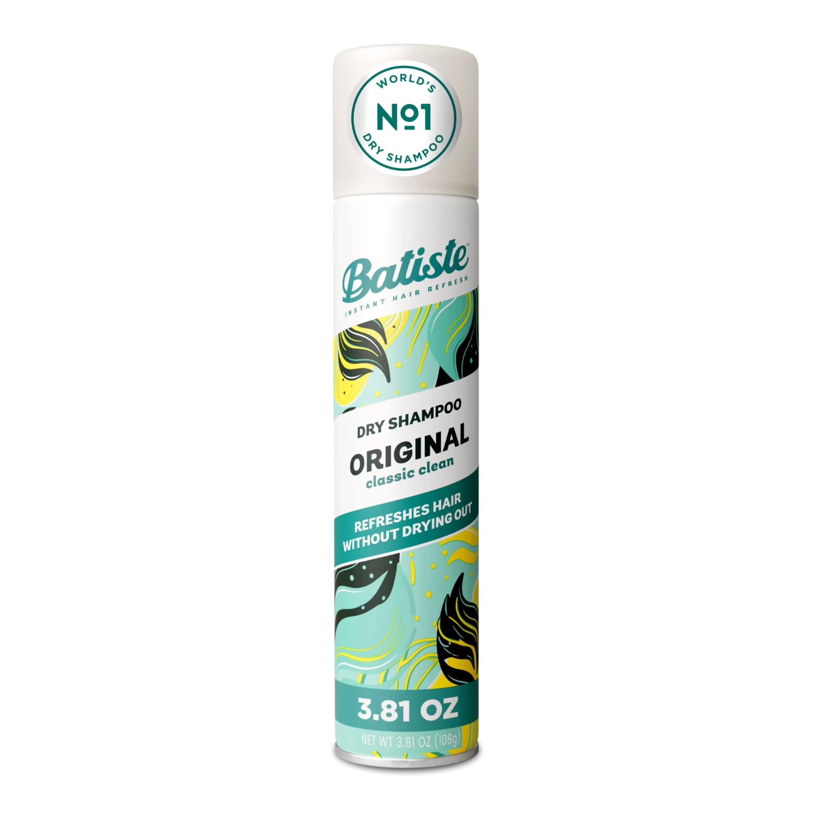 Batiste Shampoo a Seco Original 200ml - Remove Oleosidade, Refresca Rápido, Com Queratina, Livre de Sulfatos, Aroma Cítrico de Laranja e Bergamota, Cheiro Limpo e Refrescante - Produto Leve para Cabelos!