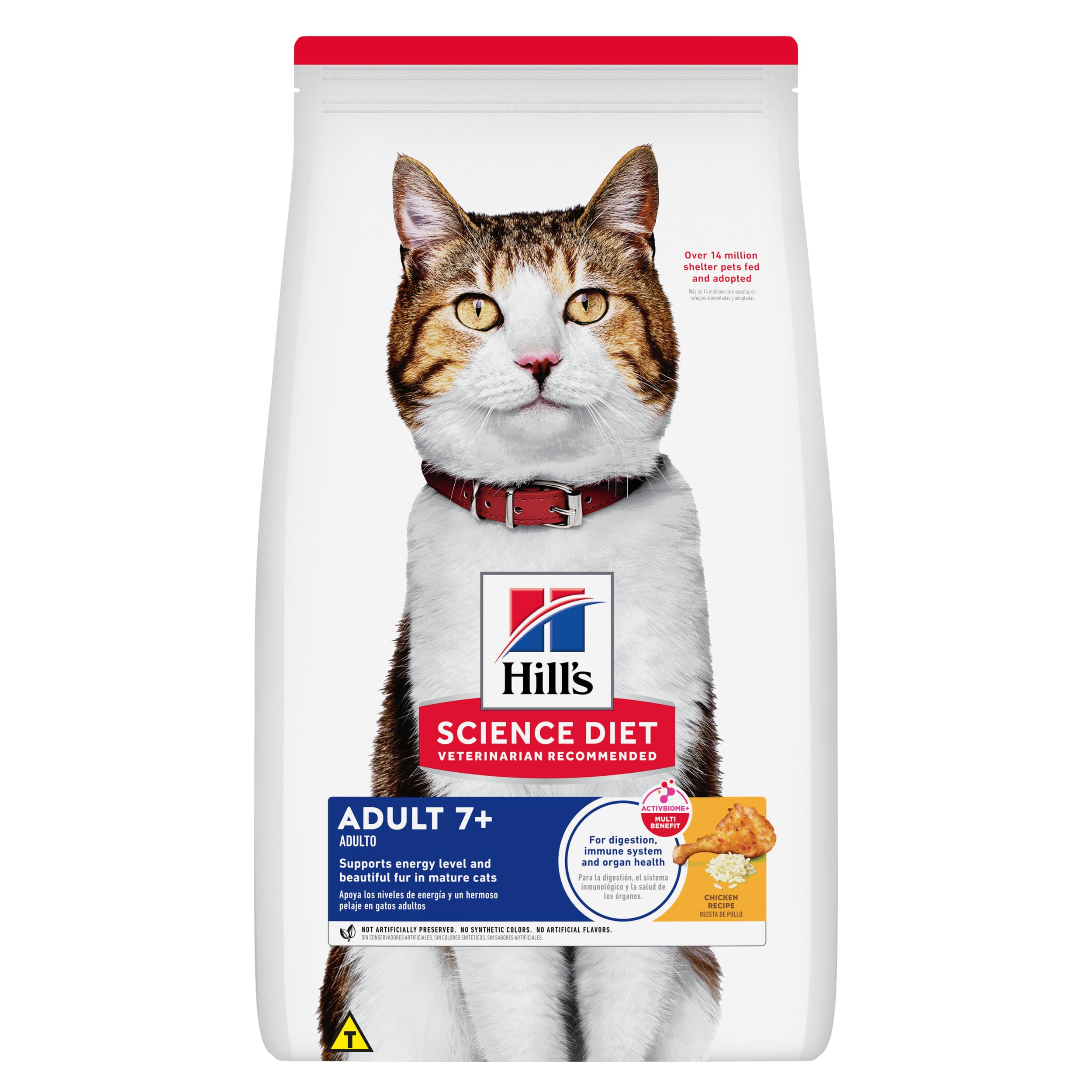 Ração Hill's Science Diet Adulto 7+ para Gatos Idosos Sabor Frango