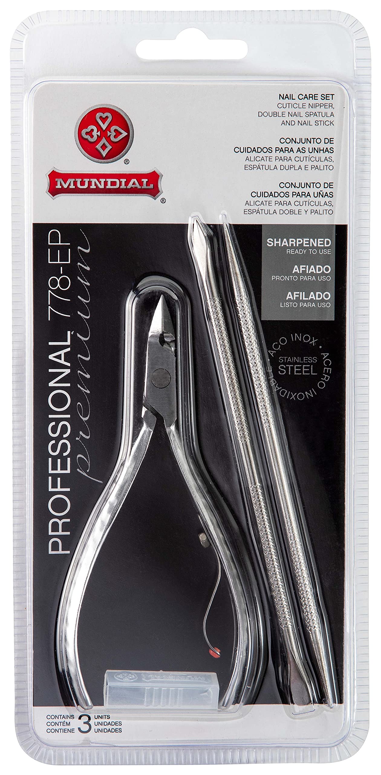 Alicate Para Cutículas Inox, Mundial S/A, Prateado