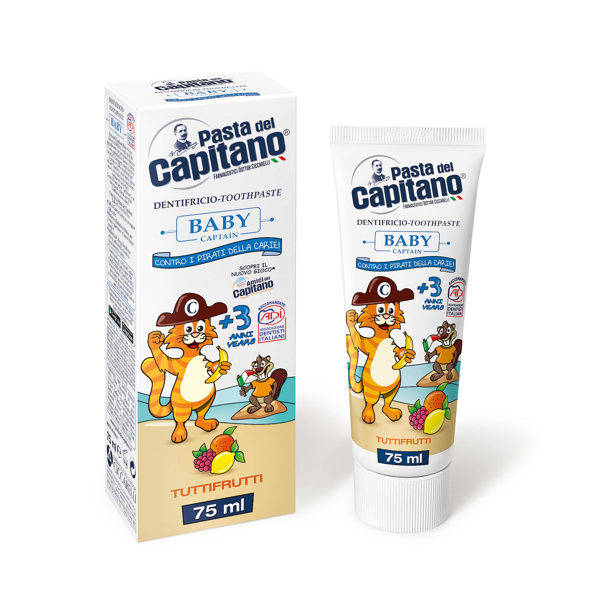 Creme Dental Baby Capitano 75ml