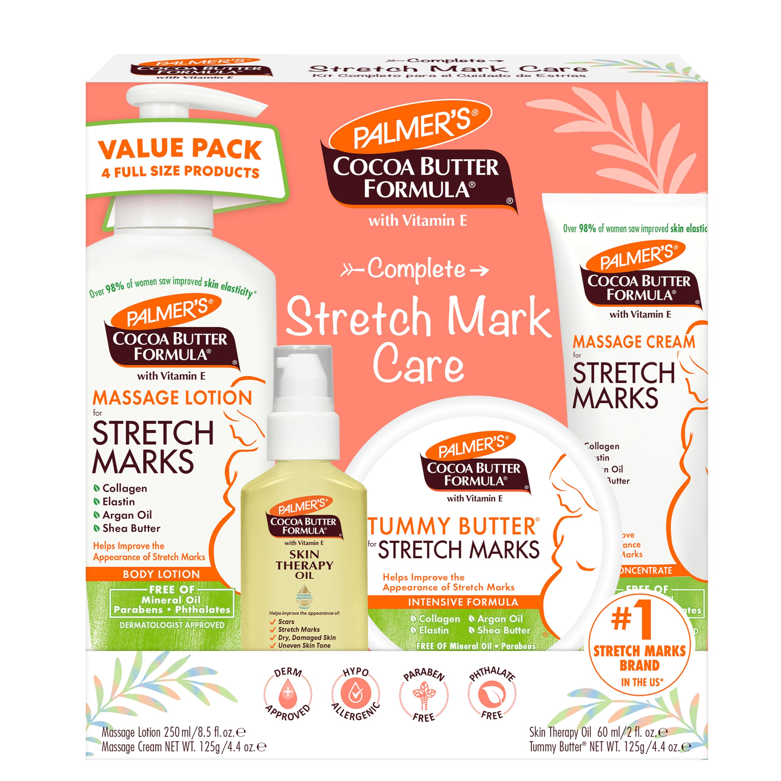 Palmer's Cocoa Butter Stretch Mark Combo Completo para Grávidas
