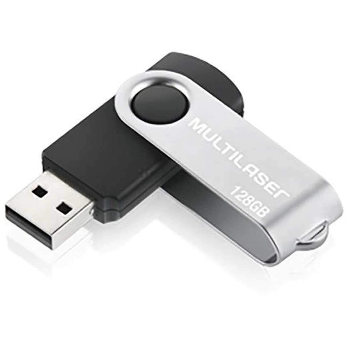 Pen Drive Multilaser Twist 128GB Preto