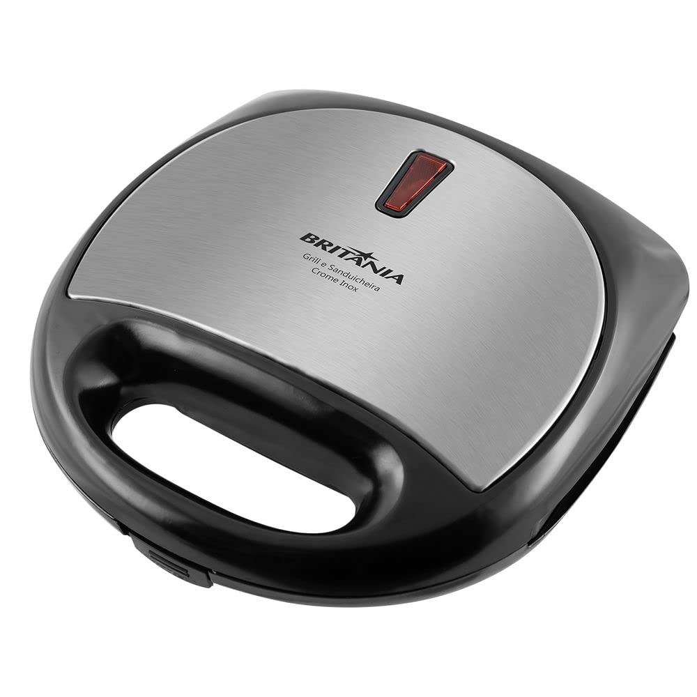 Grill e Sanduicheira Britânia Crome Inox