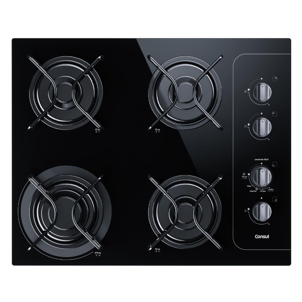 Cooktop 4 Bocas Consul com Controle Fácil e Acendimento Automático CD060AE Bivolt