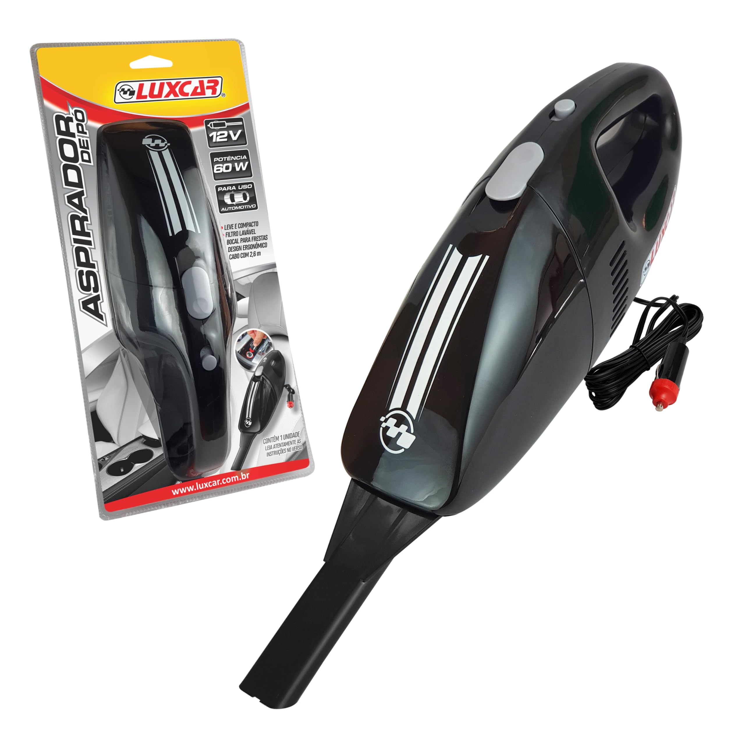 Luxcar Aspirador de Pó Automotivo 12 v – 60 w