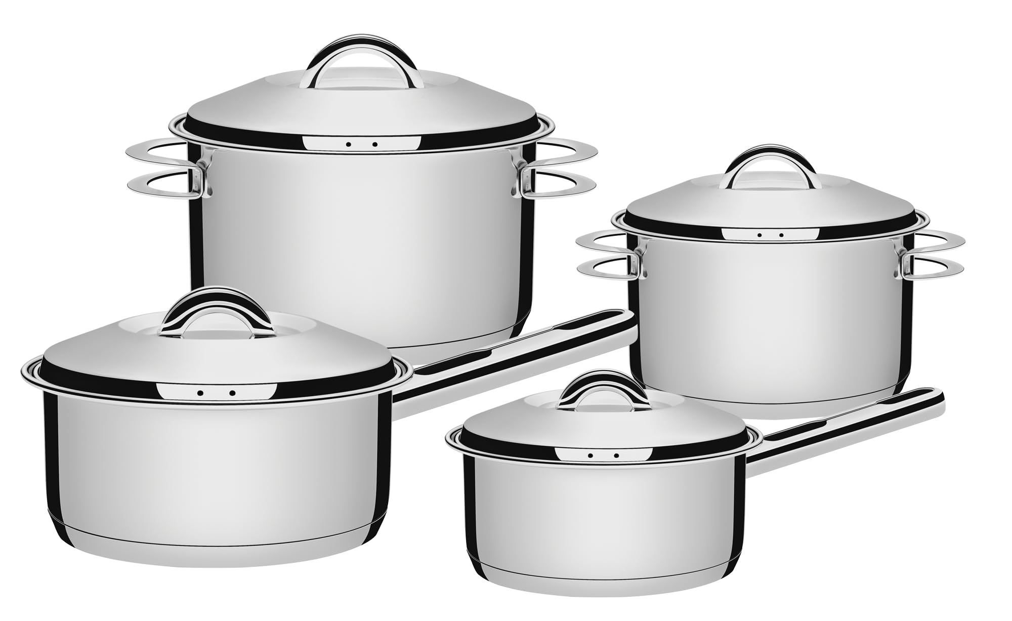 Jogo de Panelas Aço Inox 4 Peças Solar Tramontina