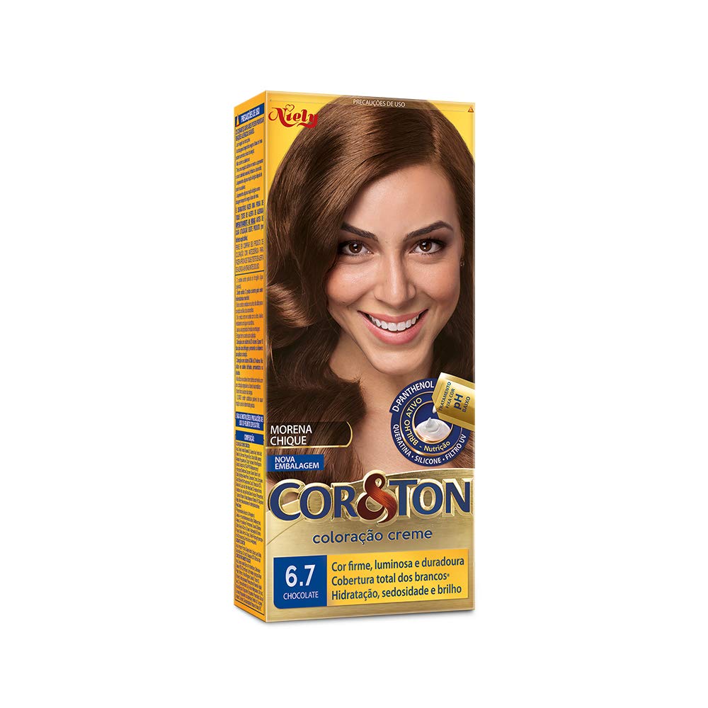Coloração Cor&Ton Chocolate 6.7, Niely, 6.7 Chocolate