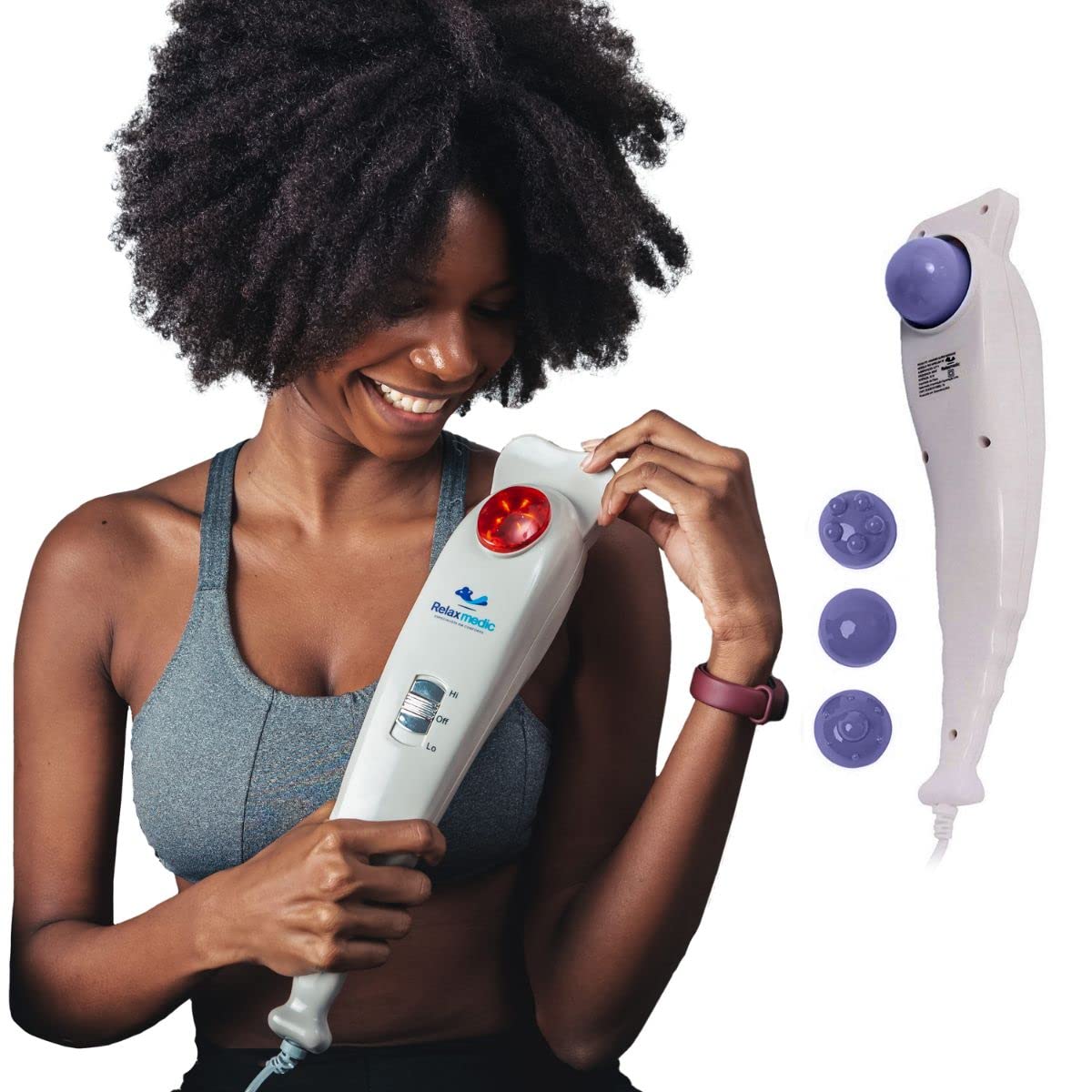 Massageador Elétrico Portátil Corporal Hammer Super Massage 220V Relaxmedic