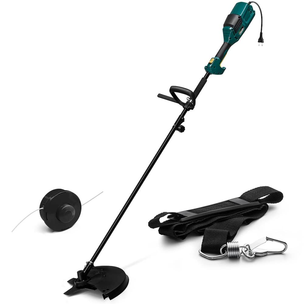 Tekna Roçadeira Elétrica BC1250E1SS 110V – 1200W | Tubo Bi-Partido Ø24mm | Lâmina 4 Pontas + Carretel Bate-Libera | Alça D Ajustável e Cinto de Segurança