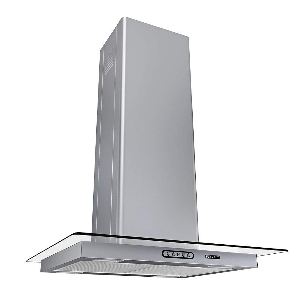 Coifa de Ilha Fogatti Vidro Reto 60cm 220V Inox
