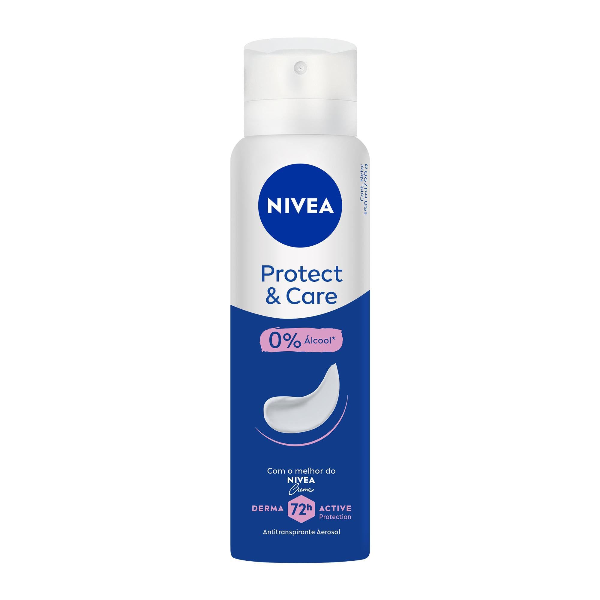 NIVEA Desodorante Antitranspirante Aerossol Protect & Care 150ml