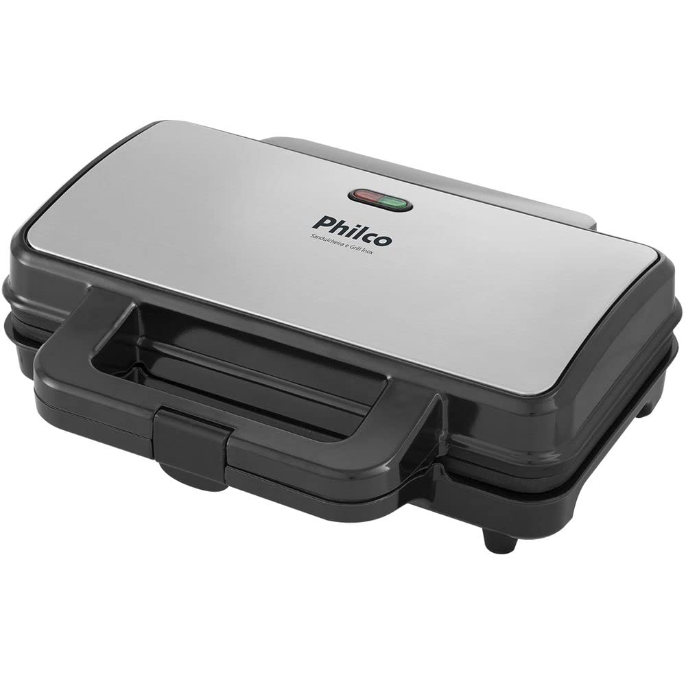Philco Grill e Sanduicheira Inox PGR021 127V
