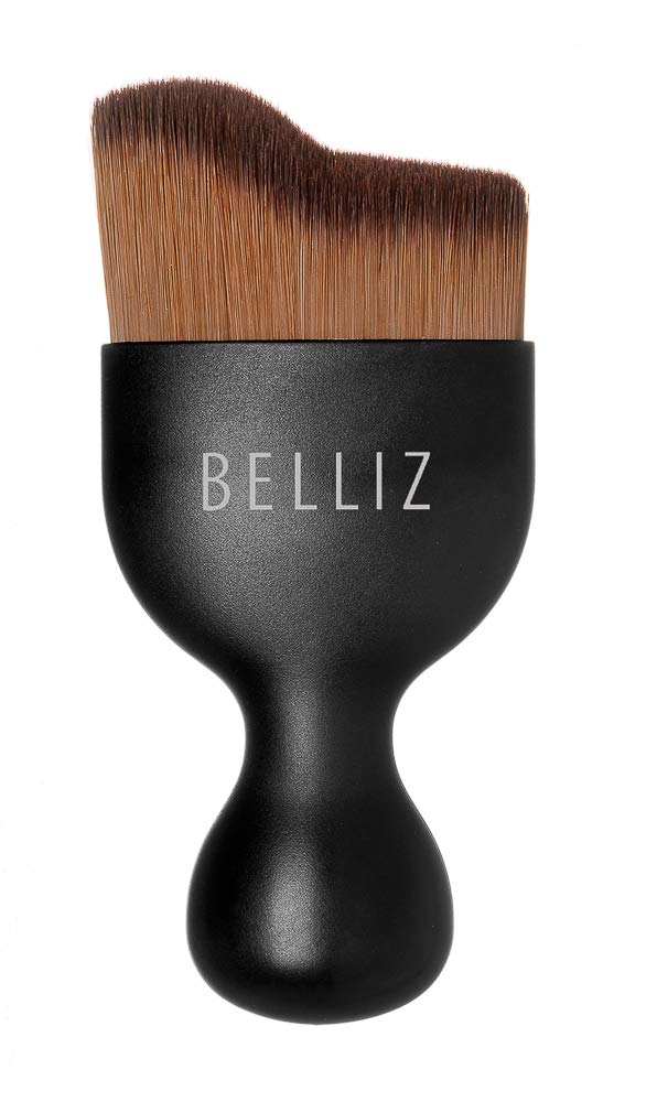 Pincel Contorno de Precisão, Belliz, Preto/Marrom