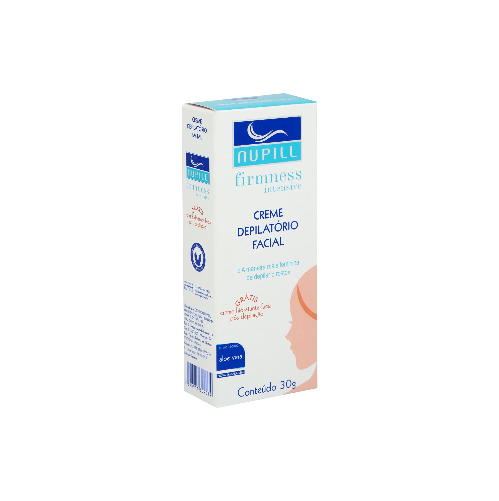 Nupill Creme Depilatório Facial 30G Branco