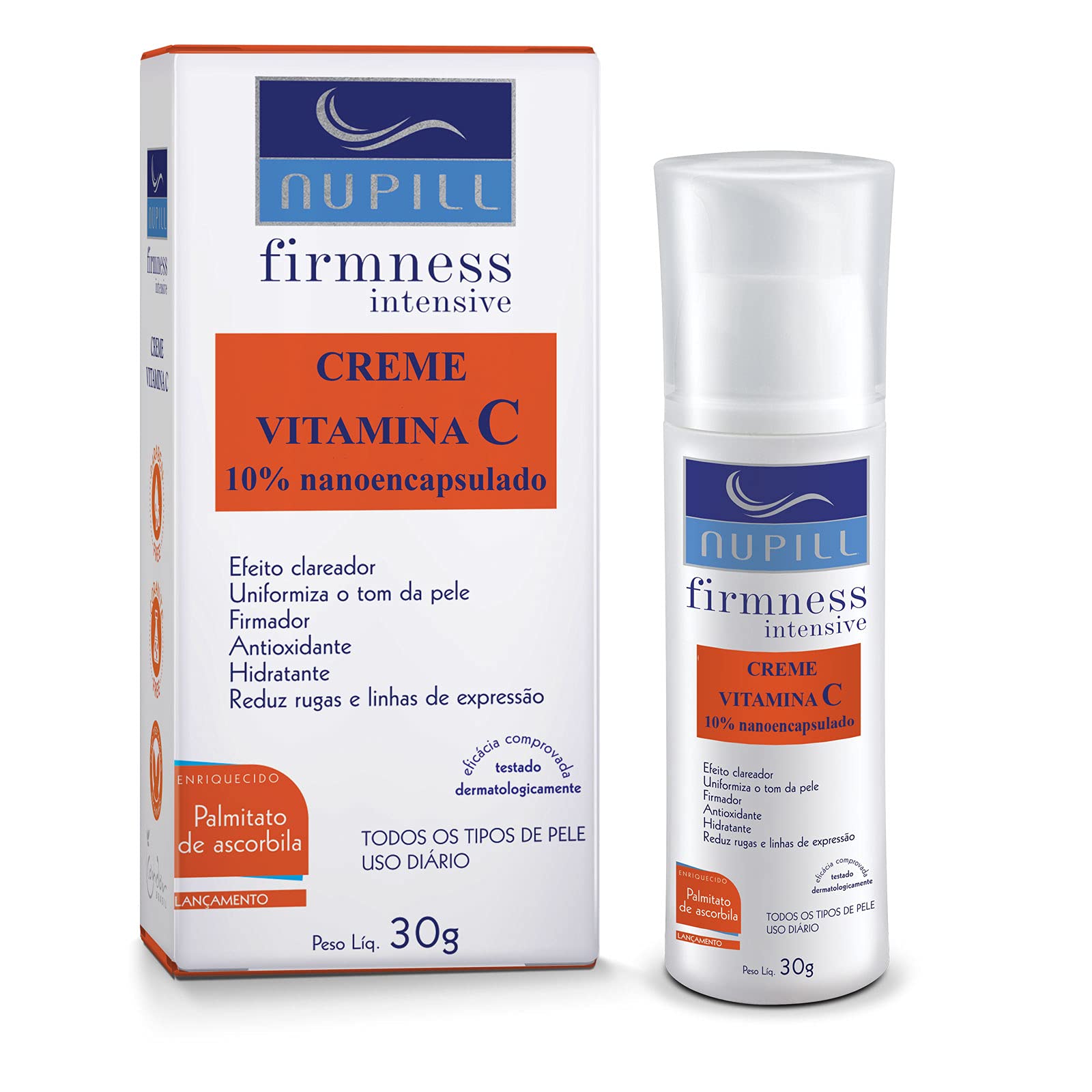 Creme Vitamina C Nupill 30g, Nupill, Branco