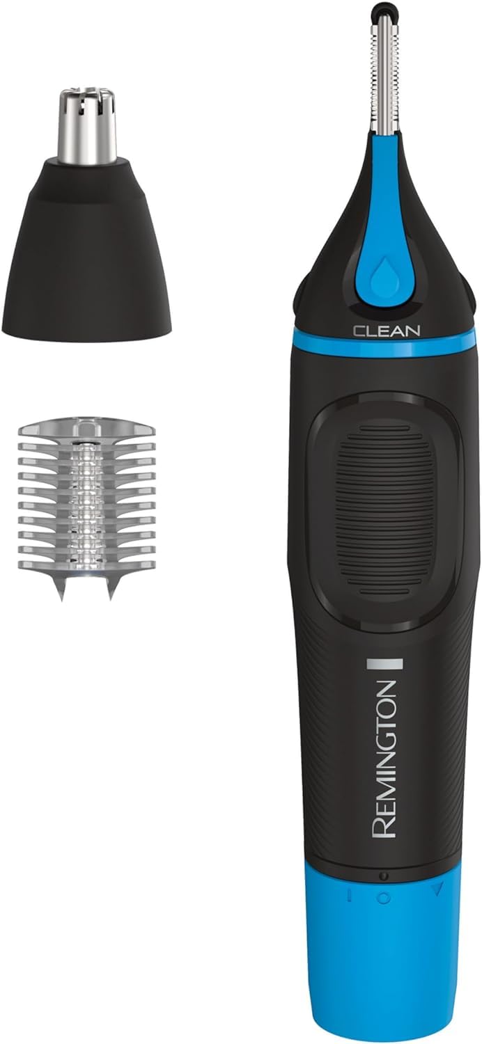Remington Aparador de nariz, orelha e detalhes com tecnologia CleanBoost, azul