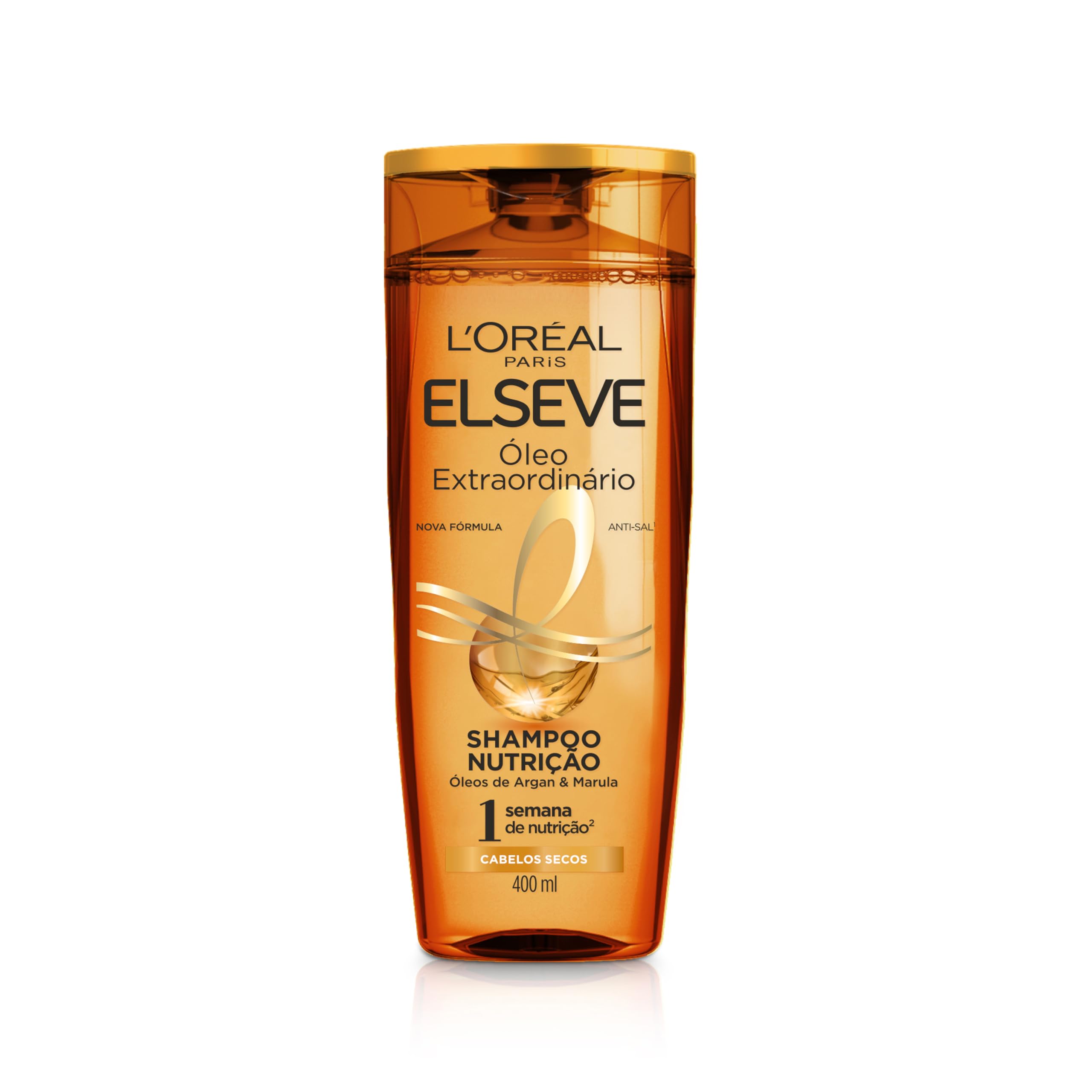 L'Oréal Paris Elseve Óleo Extraordinário Shampoo para Cabelos Secos, 400ml