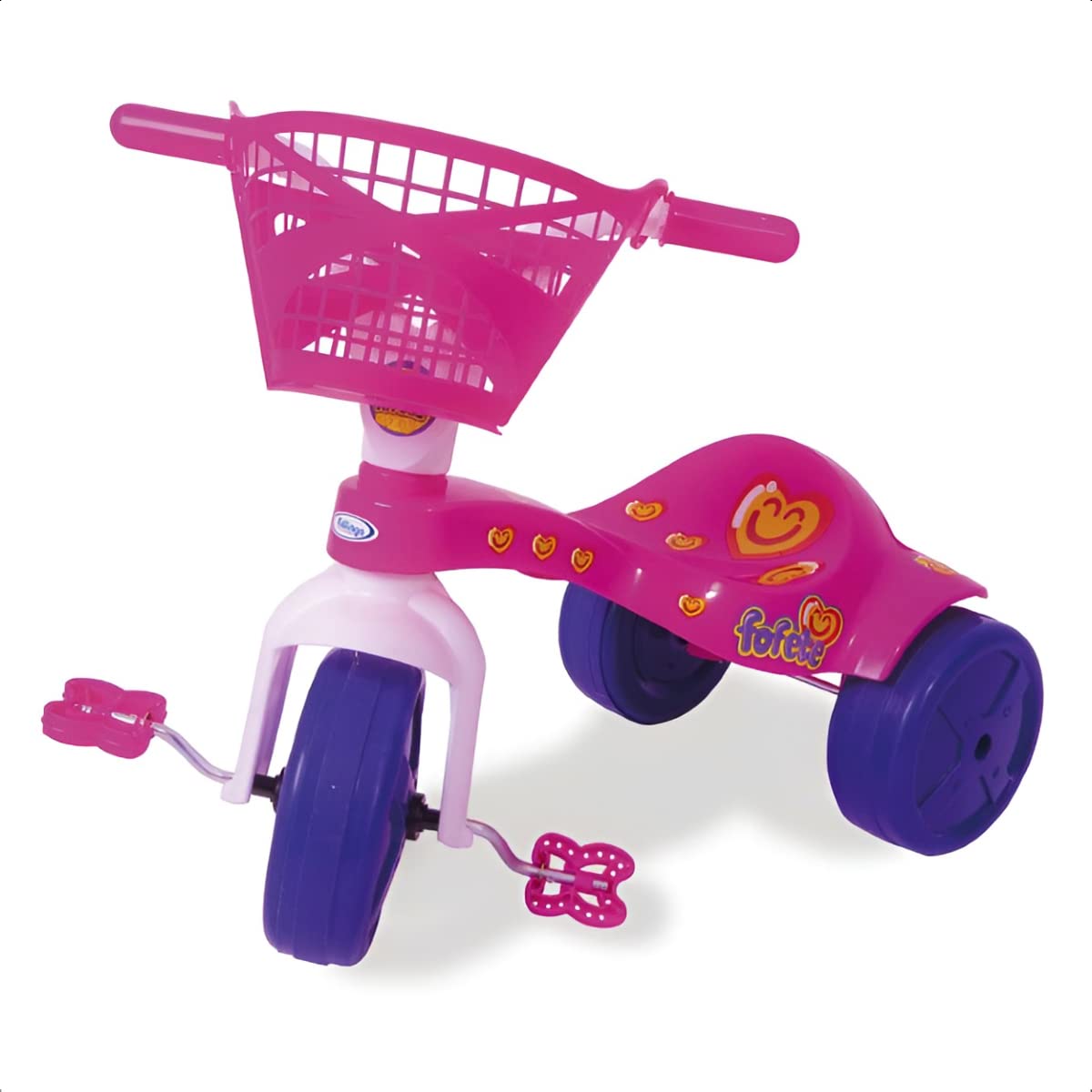Xalingo Triciclo Fofete Com Cestinha Rosa E Roxo