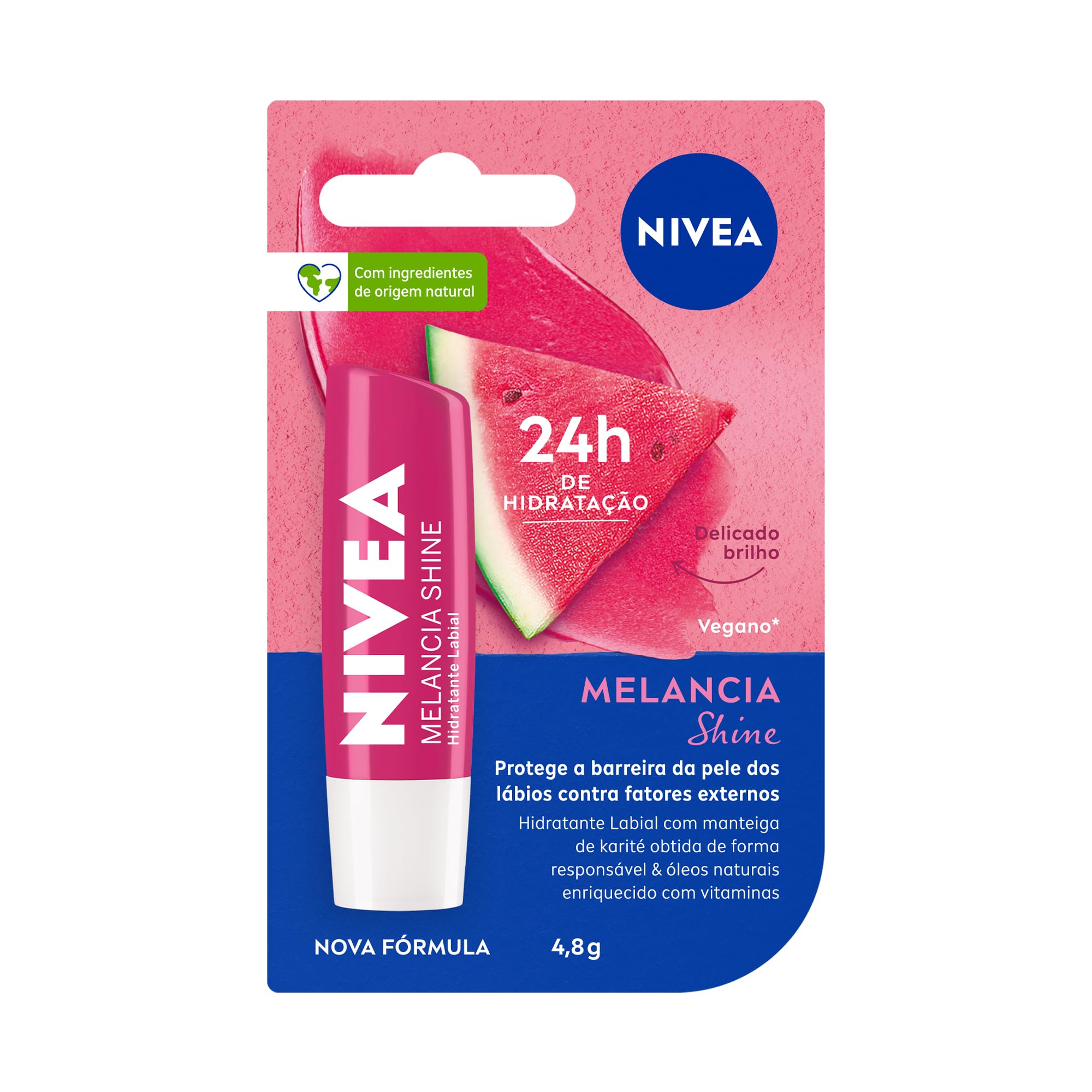 NIVEA Hidratante Labial Melancia Shine