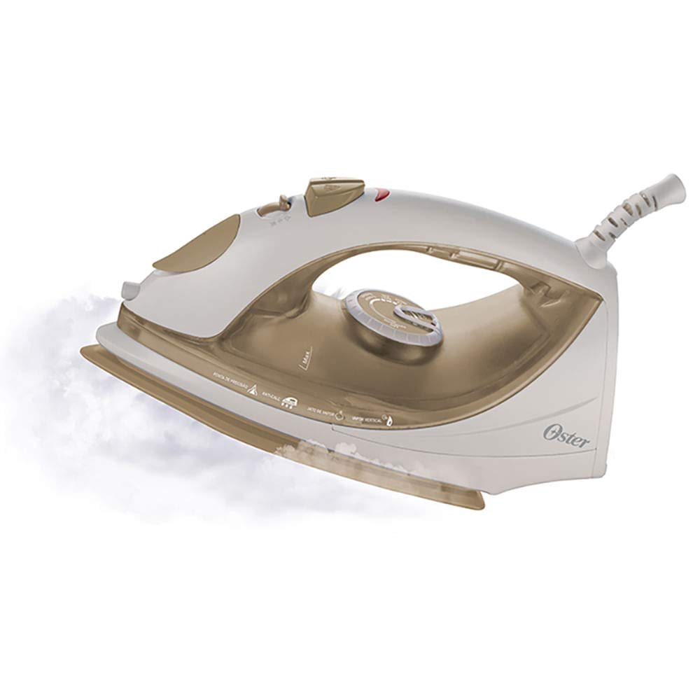 Ferro de Passar a Vapor Oster Antiaderente, 110V, Champagne/Branco, 1200W, GCSTBS5907