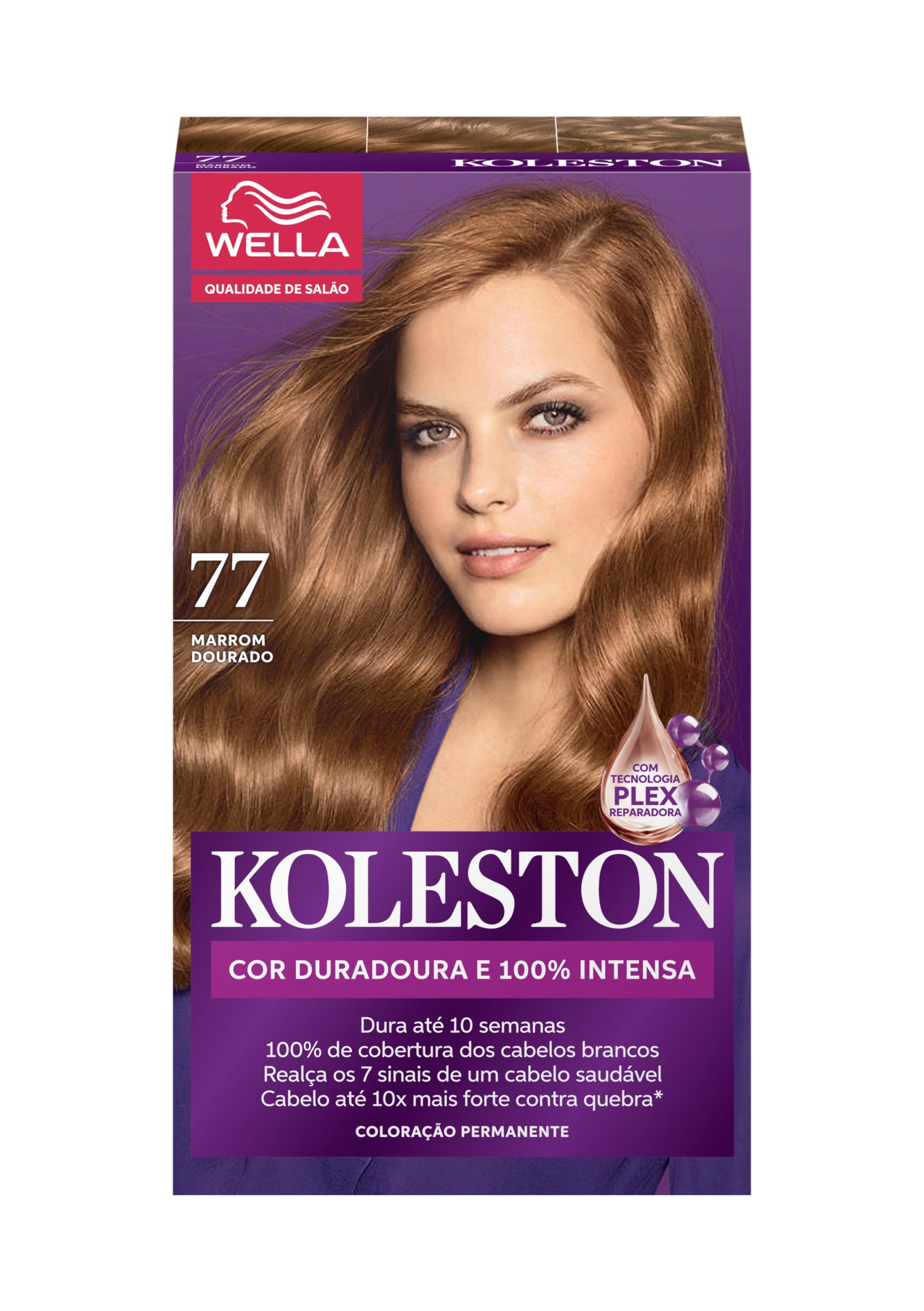 Tintura Koleston 77 Marrom Dourado
