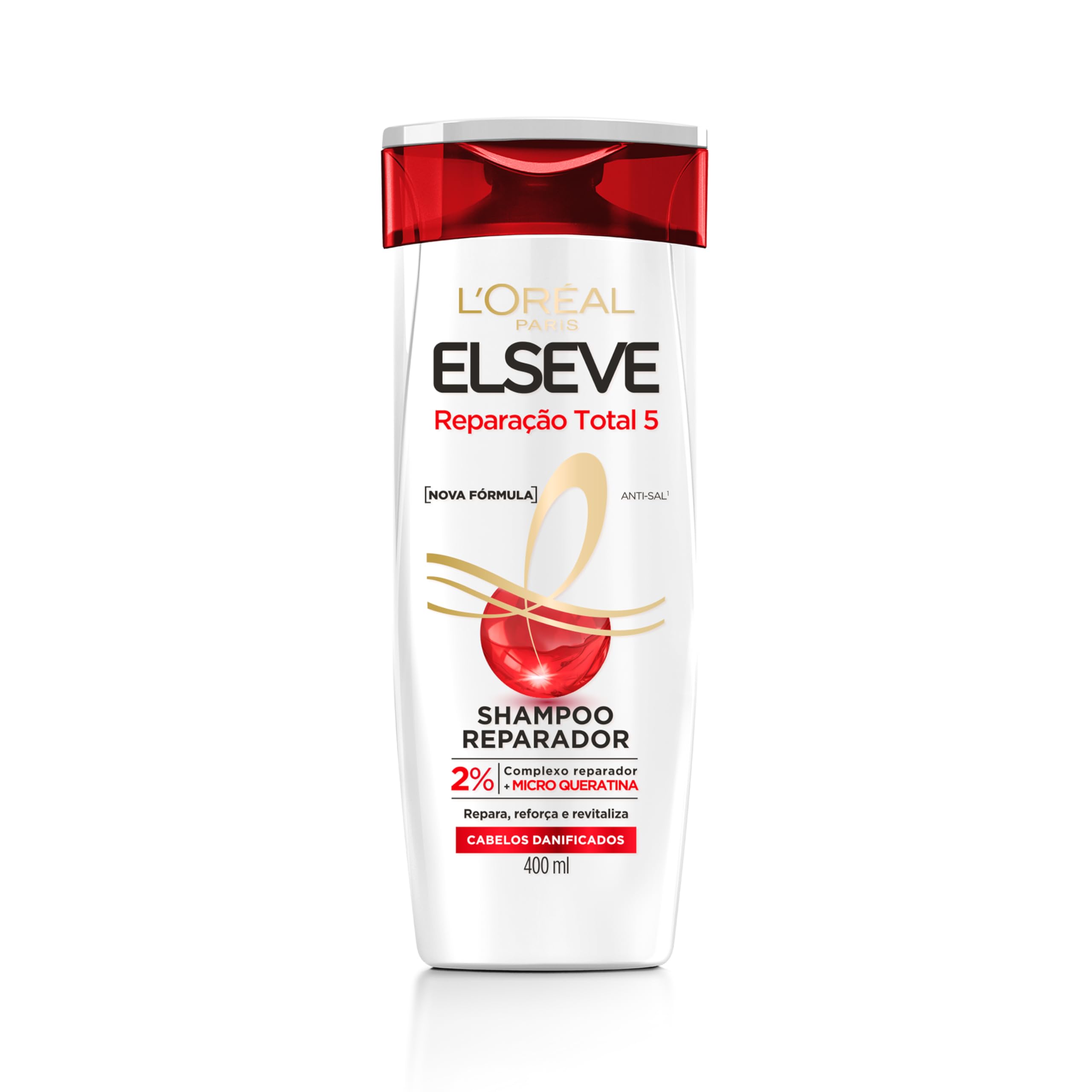 L'Oréal Paris Elseve Reparação Total 5 Shampoo, 400ml