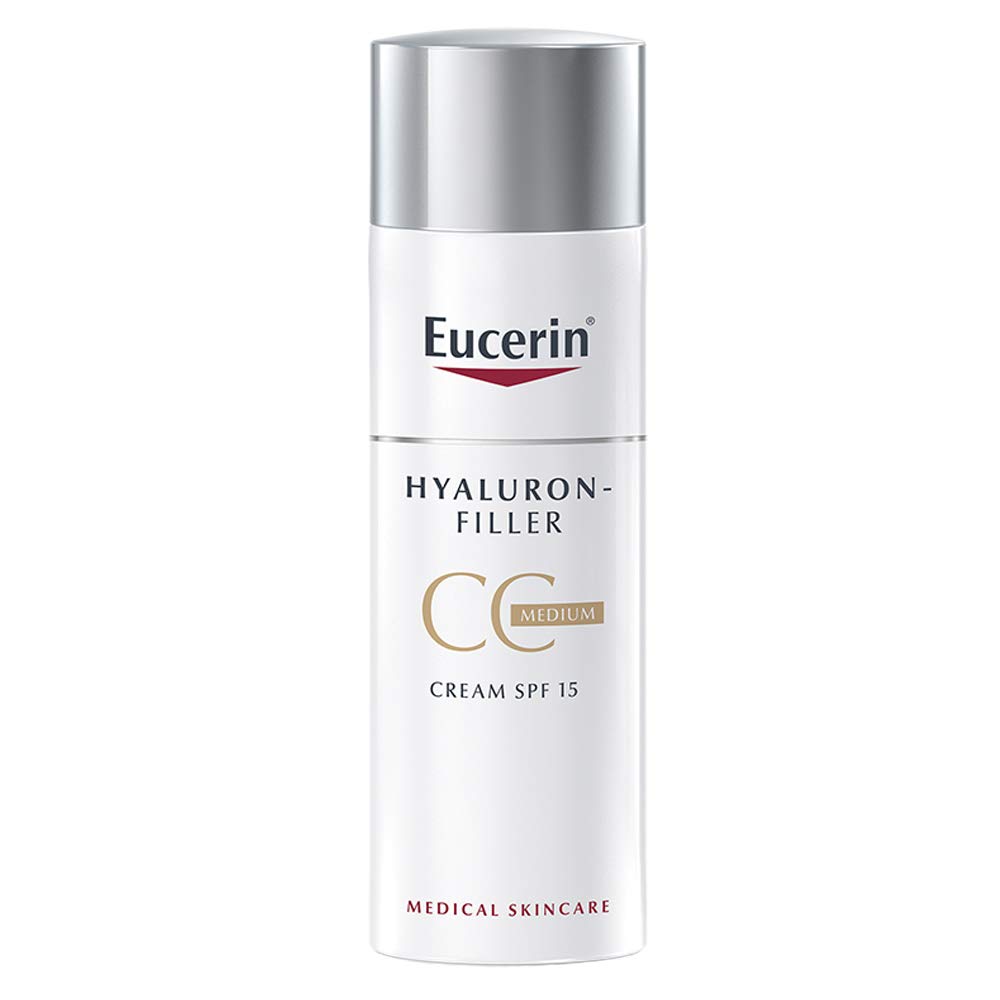 Eucerin Hyaluron-Filler CC Cream FPS 15 Tratamento Anti-Idade com Cor Tom Médio