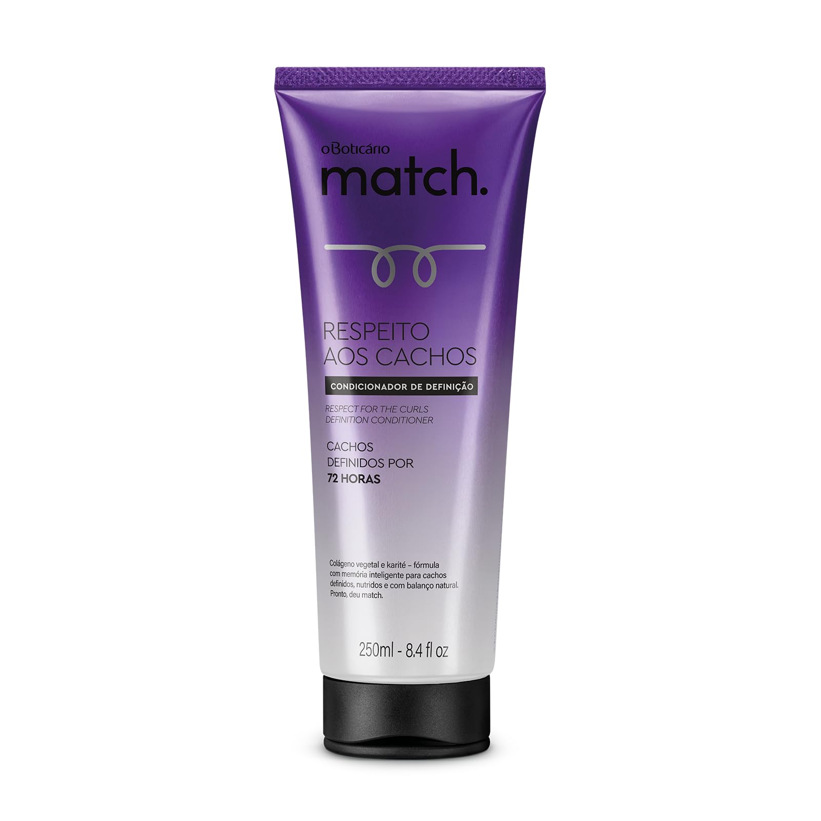 O Boticário Match Condicionador Respeito aos Cachos 250ml