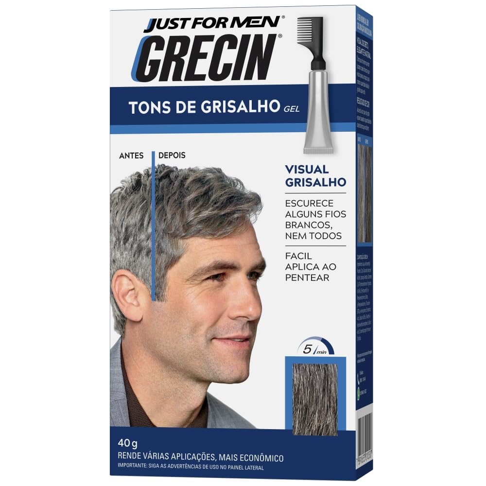 Shampoo Tonalizante Tons Grisalhos Gel 40g, Grecin