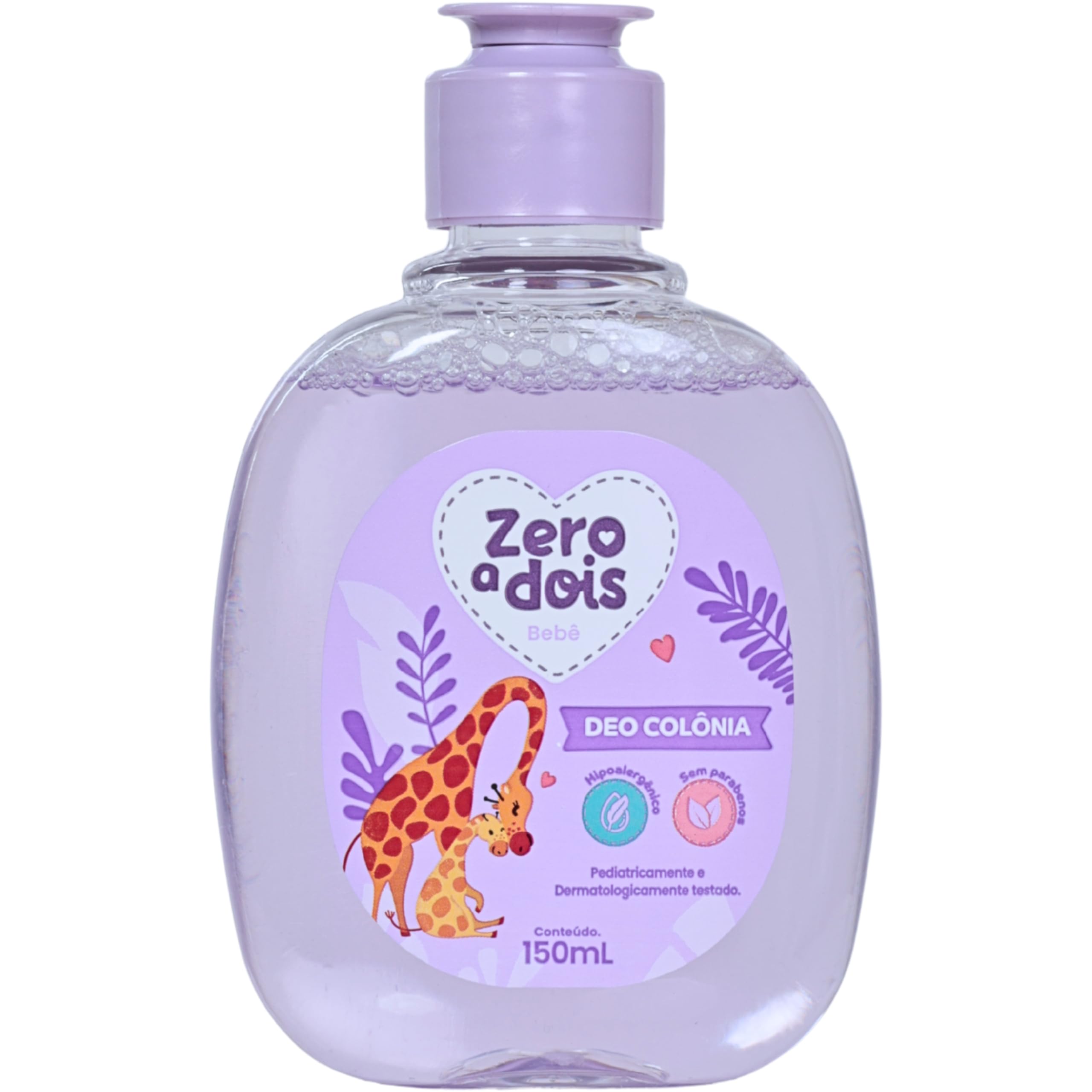 Zero a Dois, Colônia Infantil, Aroma Baby Lavanda, 150ml