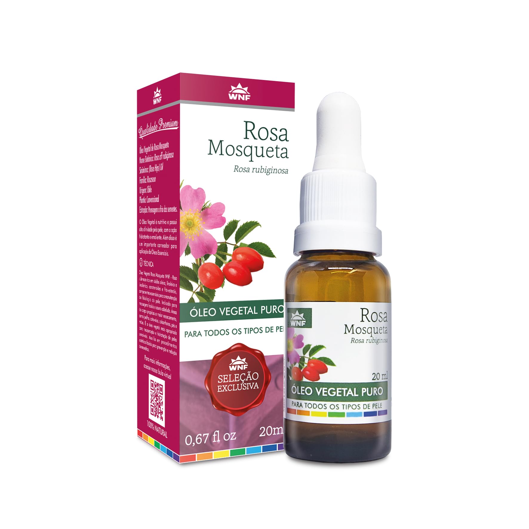 Óleo Vegetal Rosa Mosqueta WNF 20ml 100% Puro