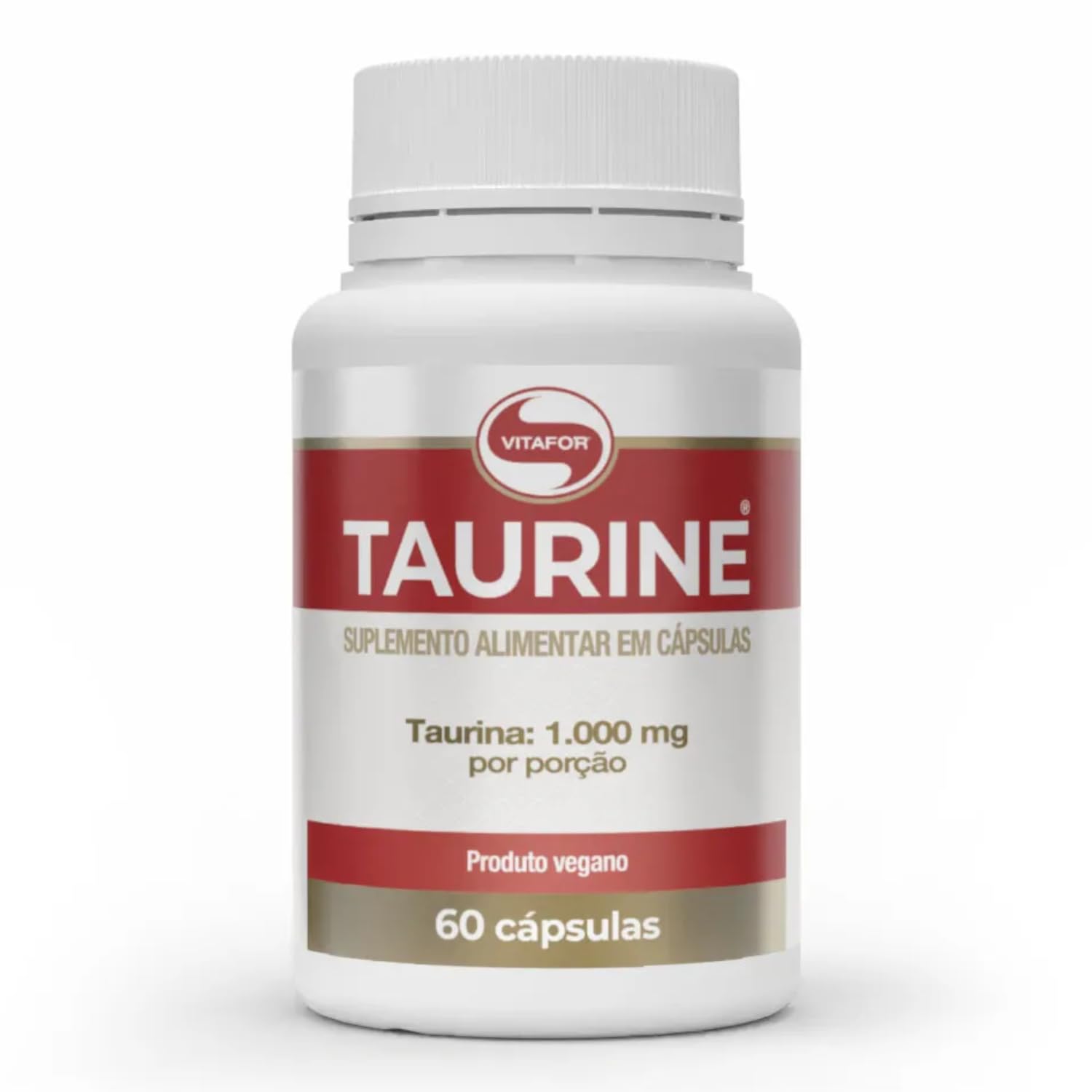 Taurine 500 mg Vitafor com 60 Cápsulas