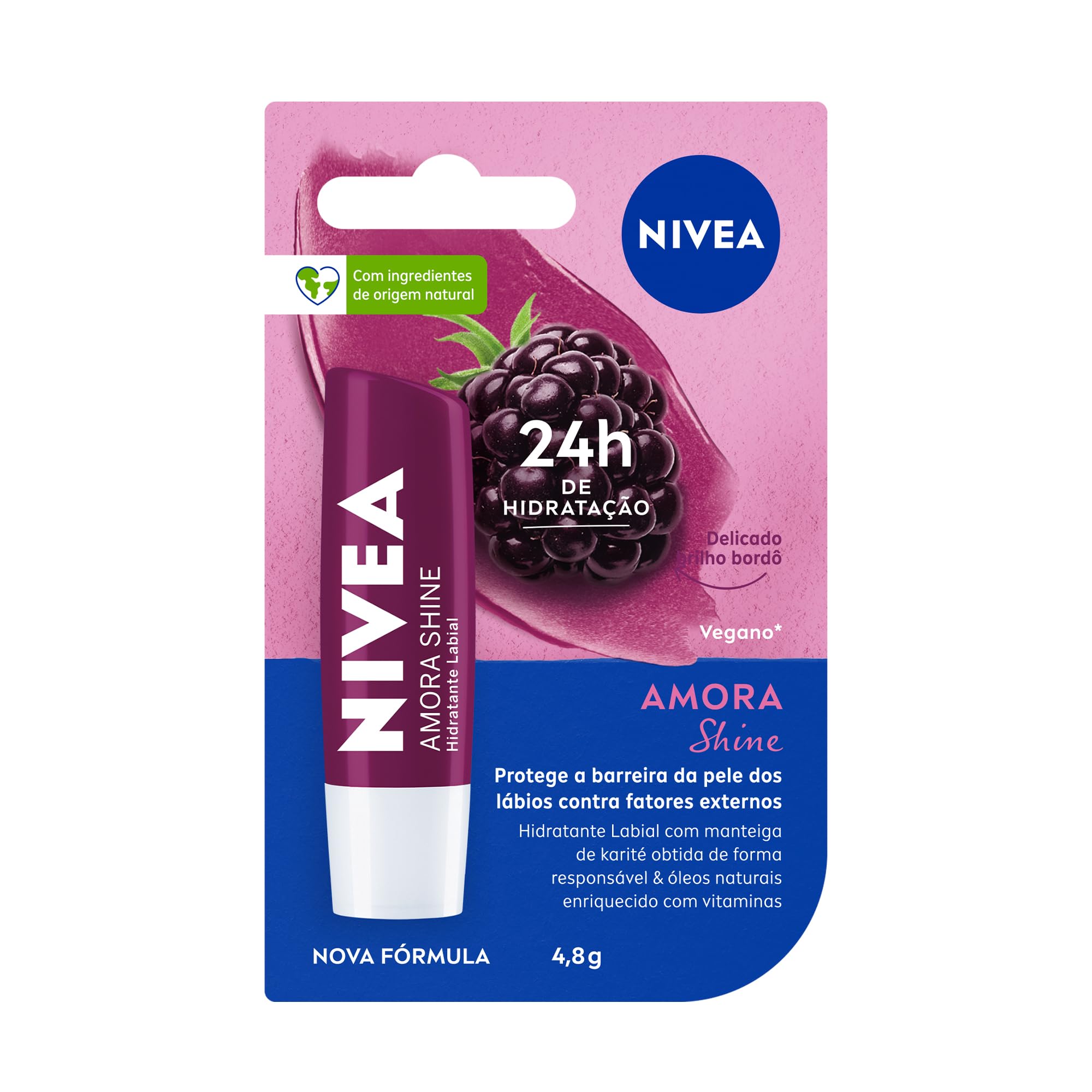 NIVEA Hidratante Labial Amora Shine