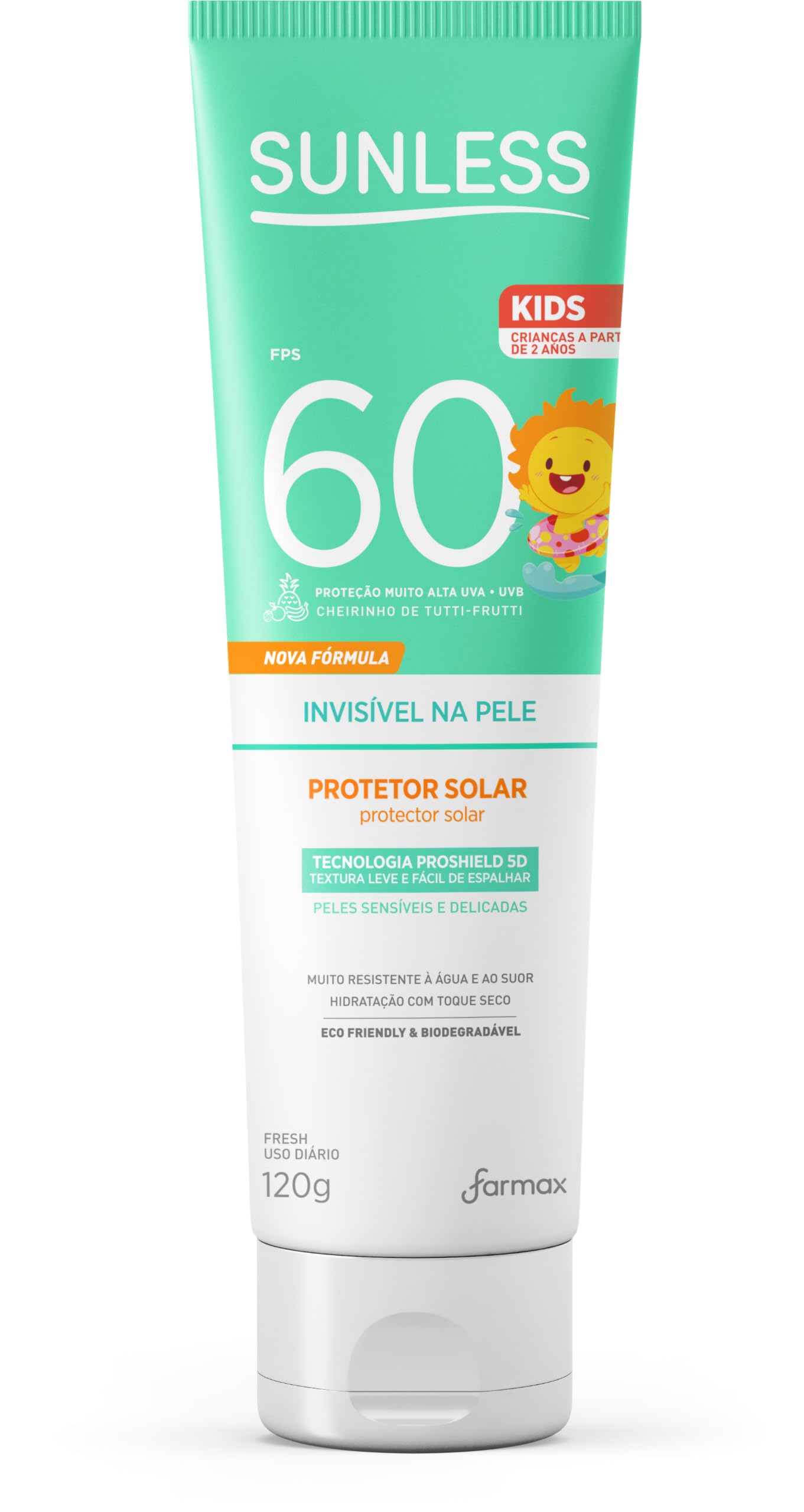 Protetor Solar Kids Sunless FPS 60 120g