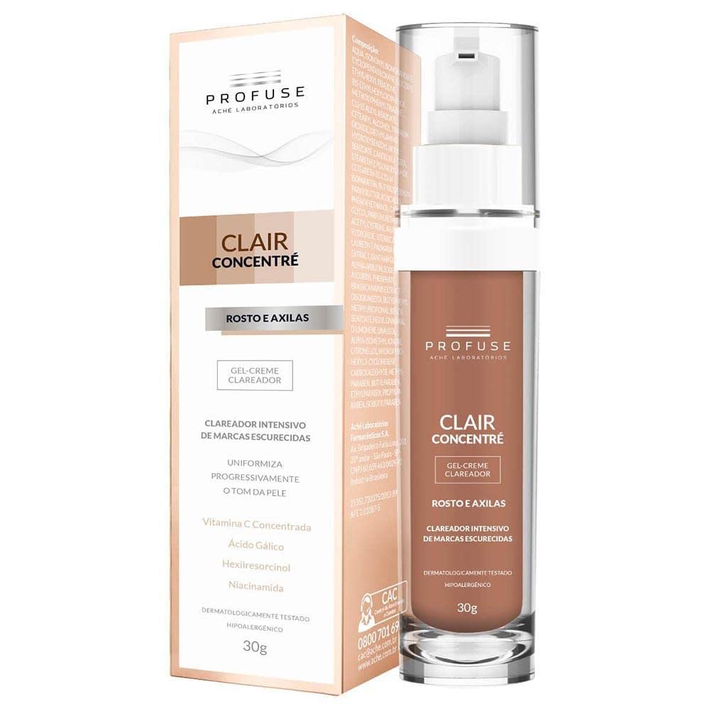 Profuse Clair Concentré Gel Creme Clareador Rosto e Axilas 30g