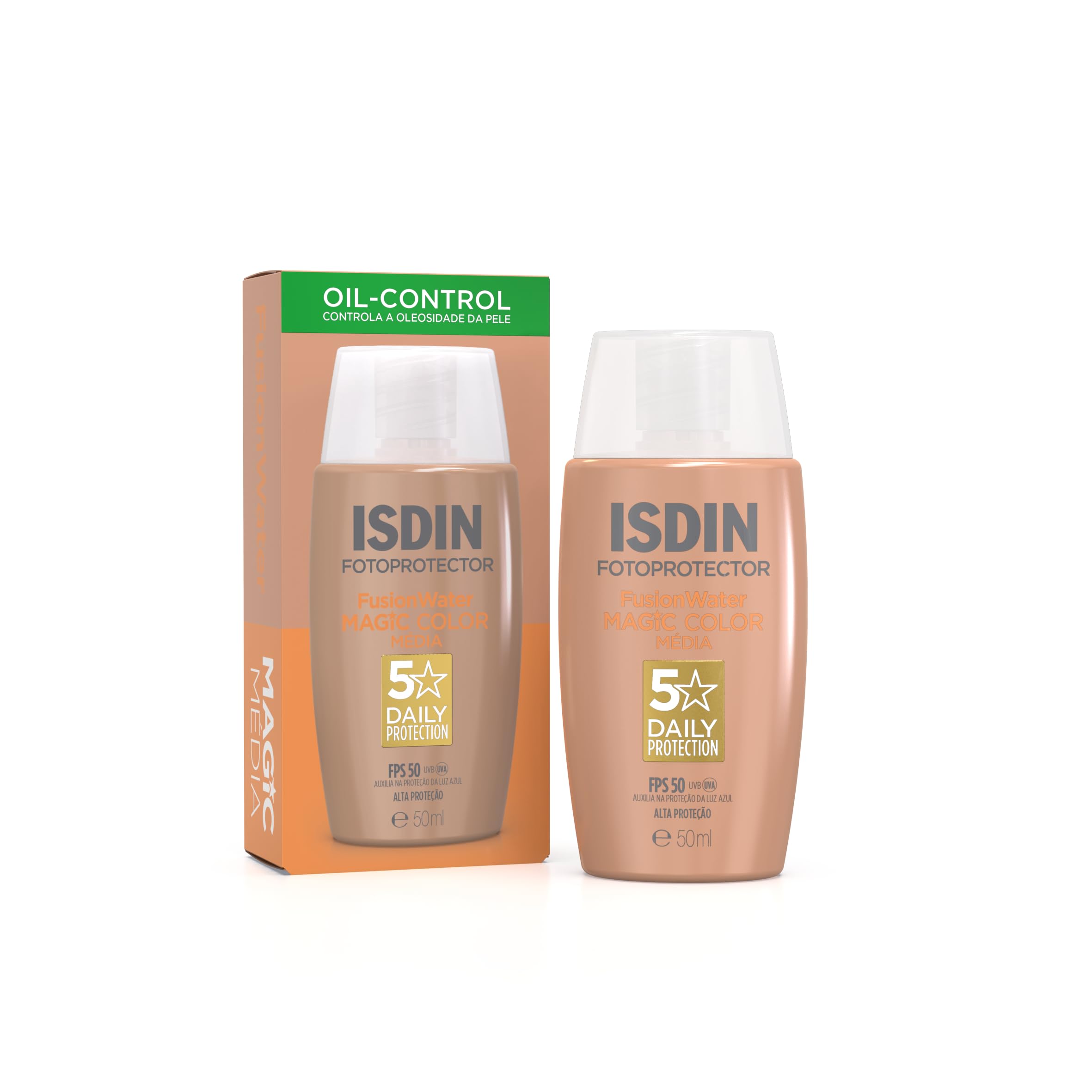 ISDIN Fusion Water Magic Color Protetor Solar Facial FPS 50