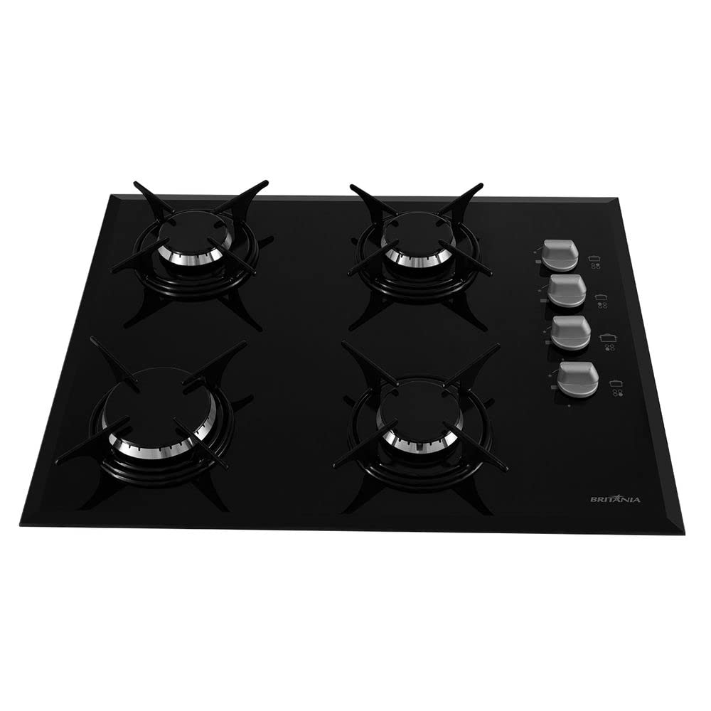Cooktop Britânia BCT4P Preto 4 Bocas