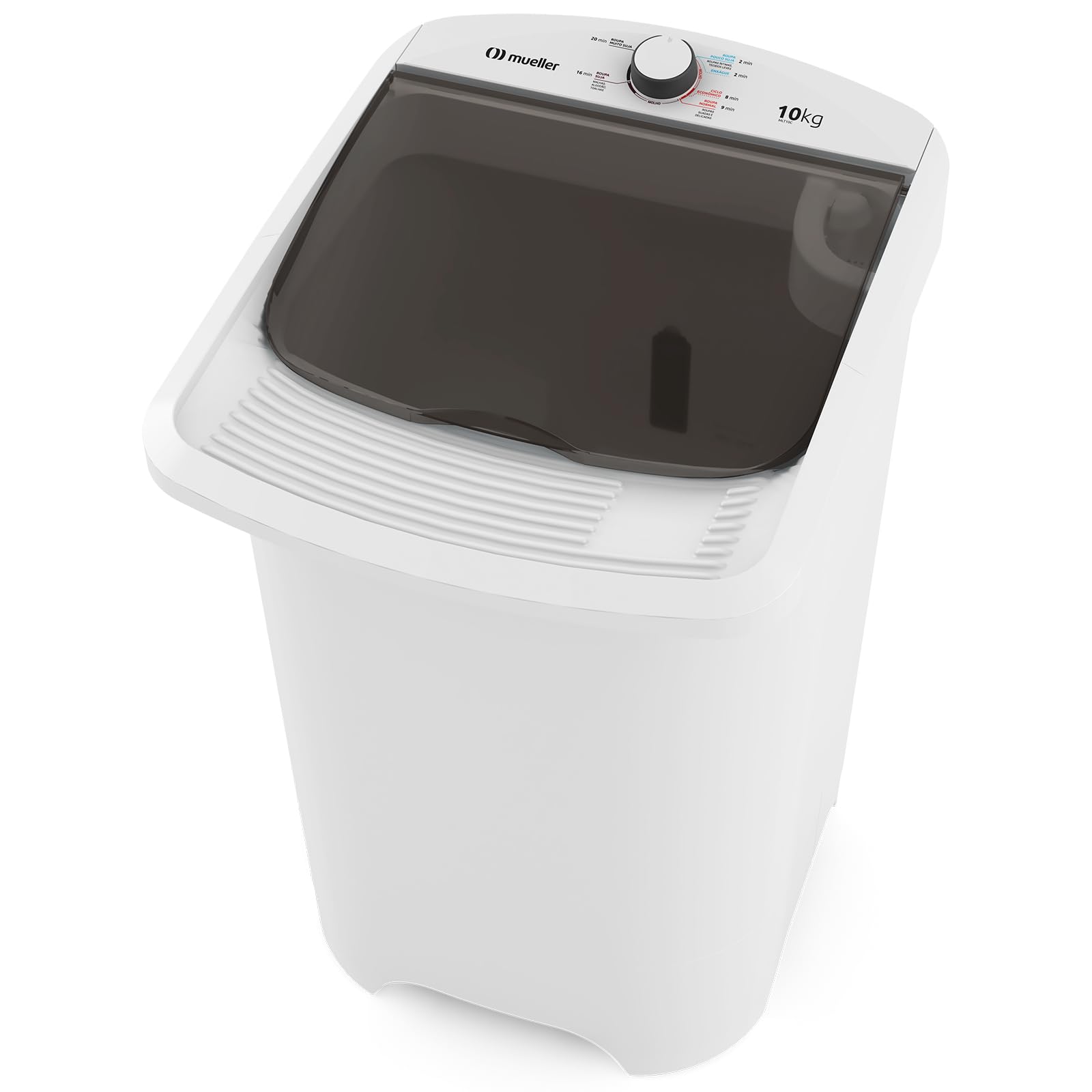 Mueller Máquina de Lavar Roupa Semiautomática Tanquinho 10 kg com Superesfregador Branco 127V MLT10C