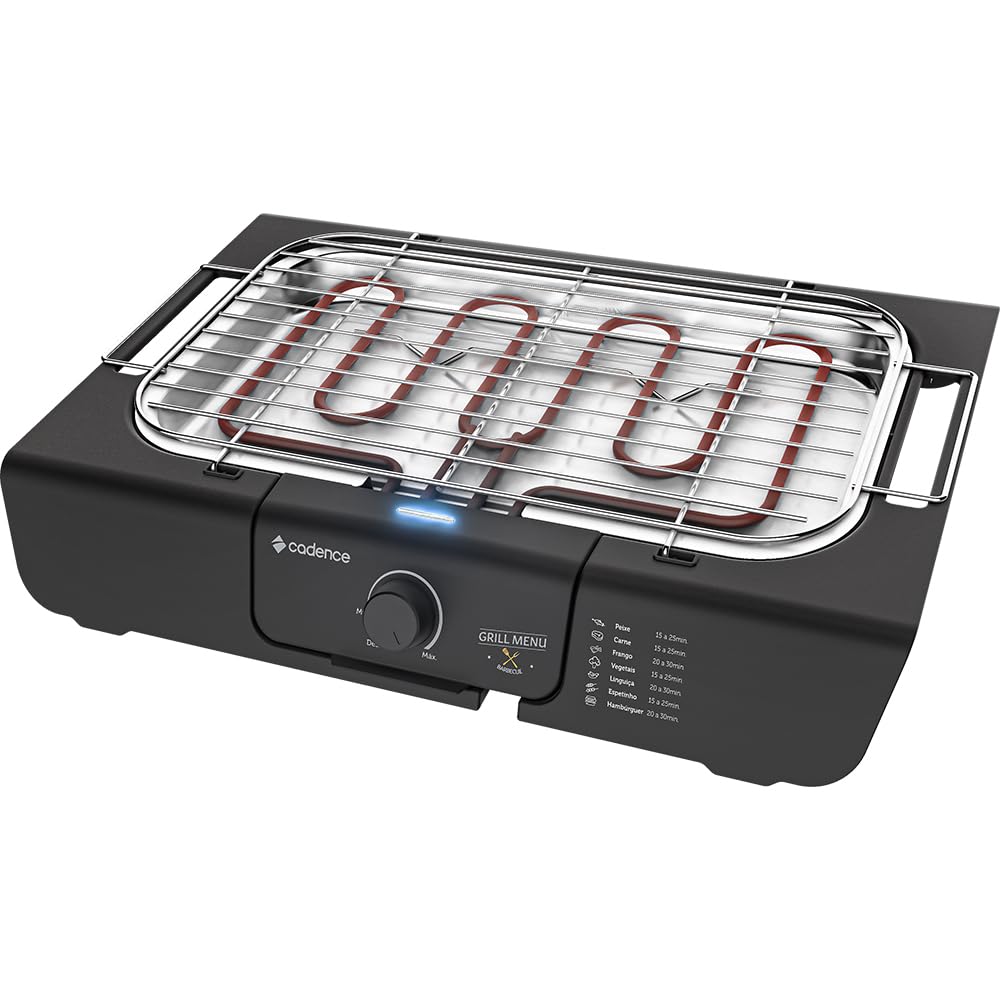 Churrasqueira Elétrica Cadence Grill Menu 127V