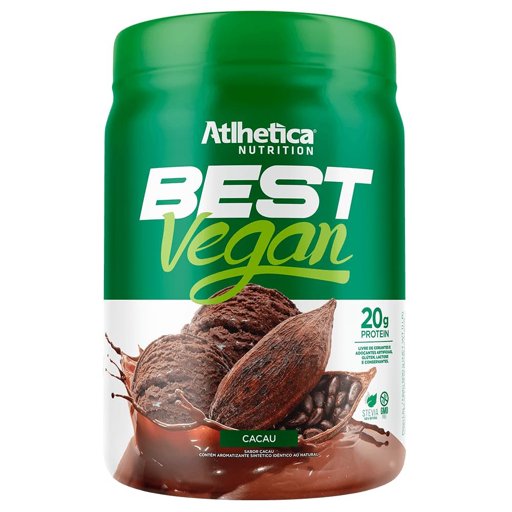 Proteína Vegana Best Vegan Sabor Cacau 500 g Atlhetica Nutrition