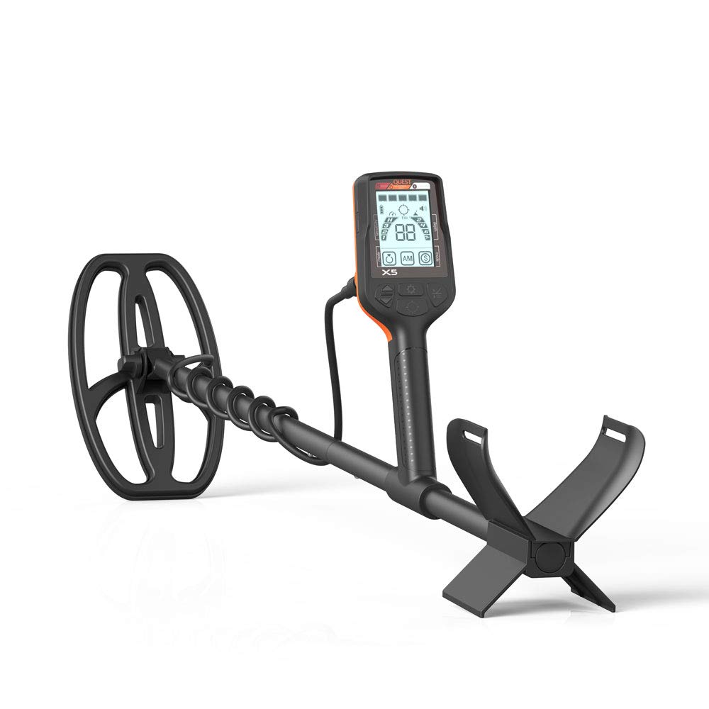 Detector de Metal Quest X5 com Bobina TurboD Double D