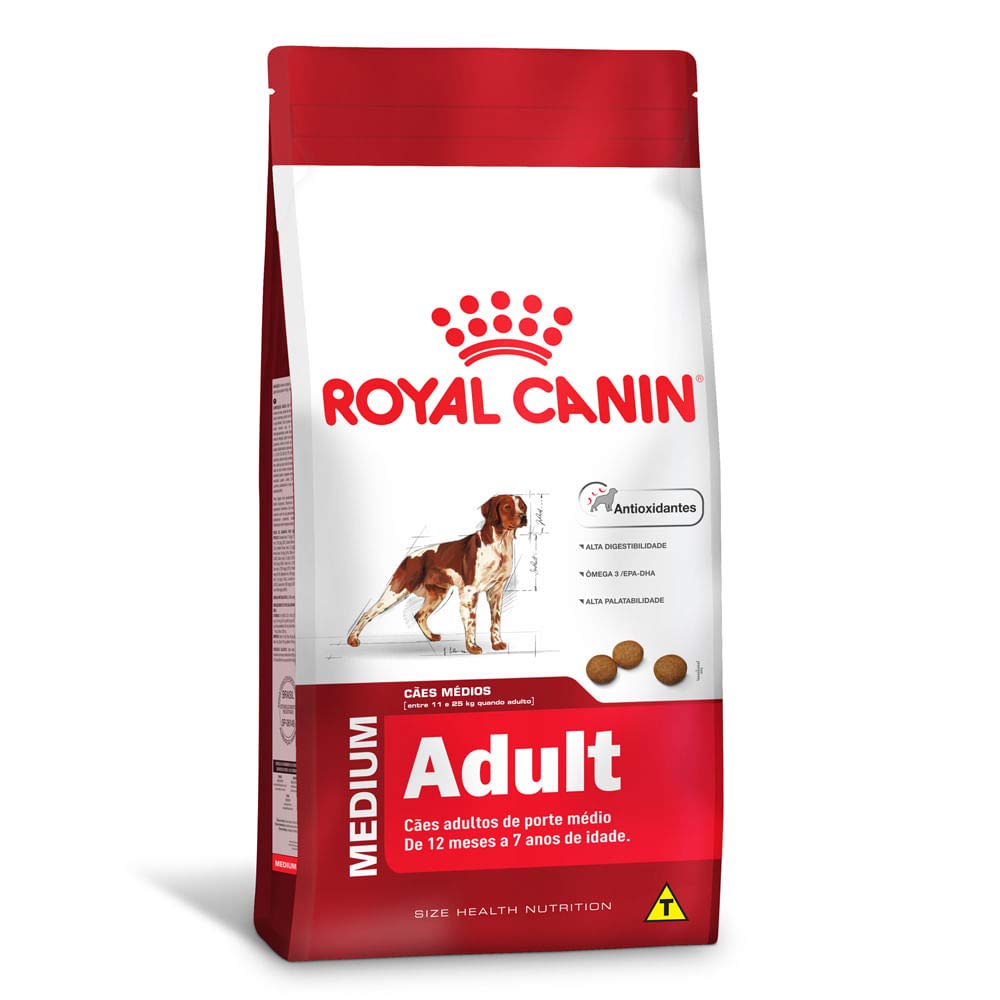 Ração Royal Canin Medium Cães Adultos 15Kg