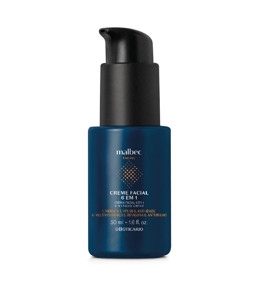 Malbec Club Creme Hidratante Facial Homem Anti-Idade 50ml
