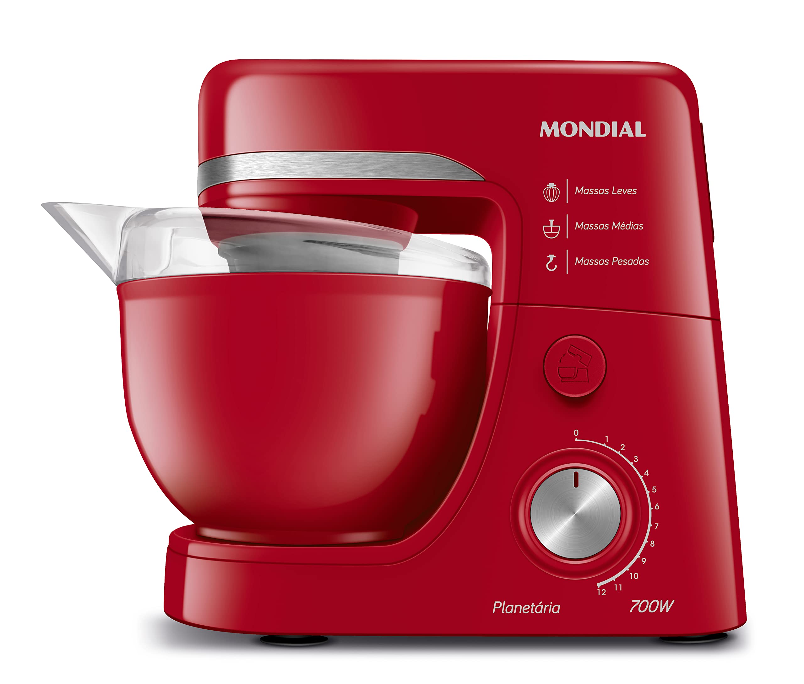 Batedeira Planetária Mondial Vermelha 700W 220V - BP-03-R