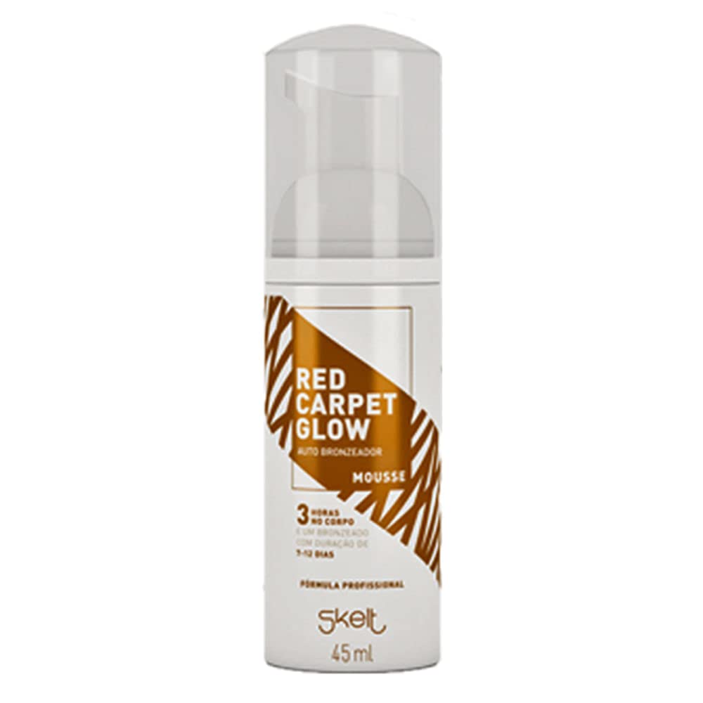 Skelt Mini Mousse Autobronzeador 45ml | Compacto e Eficaz, Textura em Mousse, Travel Size, Duração de 7 a 12 Dias, Possui Cor-Guia | Todos os Tipos de Pele