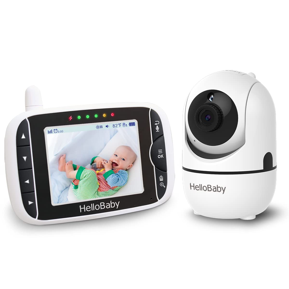 HB65 HelloBaby Babá Eletrônica com Câmera de Controle Remoto