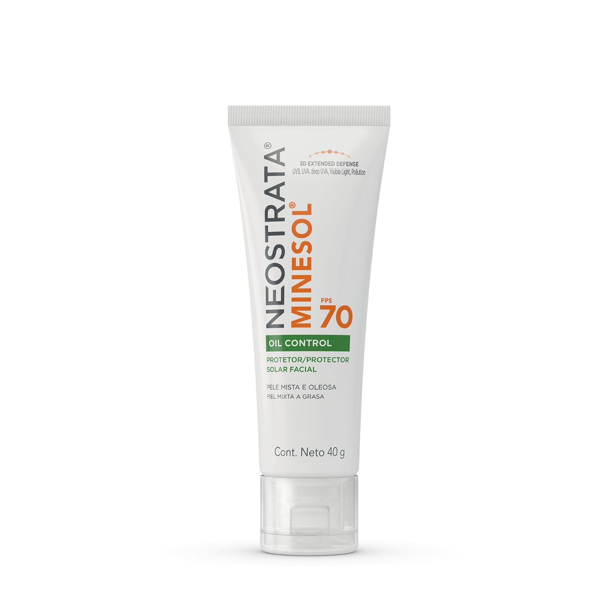 Neostrata Minesol Oil Control Protetor Solar Facial Sem Cor FPS 70 40g
