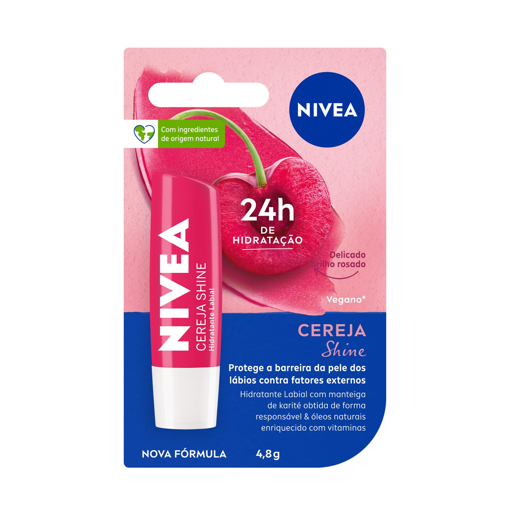 NIVEA Hidratante Labial Cereja Shine